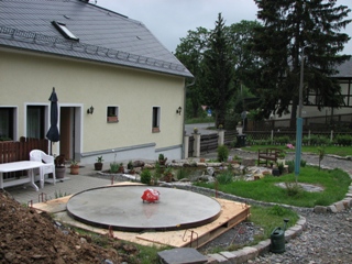 03.06.2007 - fertig gegossene Beton Platte