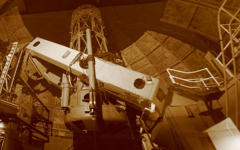 100inch Hooker Reflector, photographed in sebia - click on image for high resolution Panorama