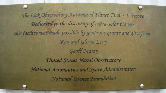 the 2,4m APF Telescope