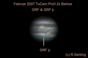 Jupiter on 2007, february, observed in kleinfriesen.