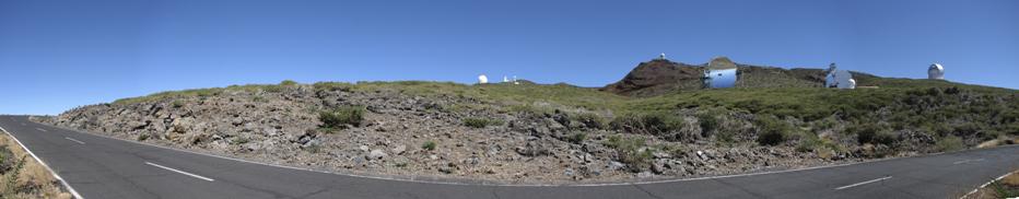 Roche de los Muchachos - Overview; please click on image for high resolution Panorama