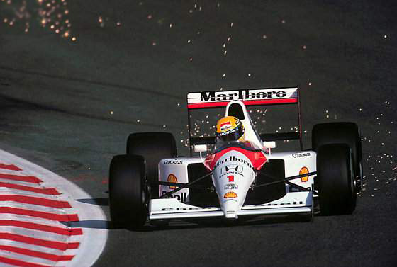 Ayrton Senna im Mclaren Honda