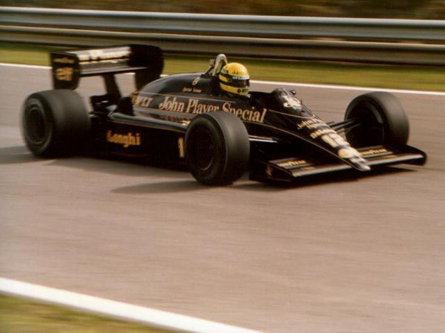 Ayrton Senna im Lotus