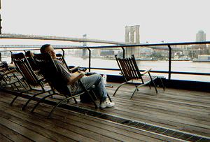 Blick auf die Brooklyn Bridge