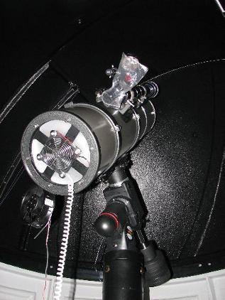 GSO880 with 60/800 Refractor mounted on EQ6 in 2,3m Home Sirius Dome