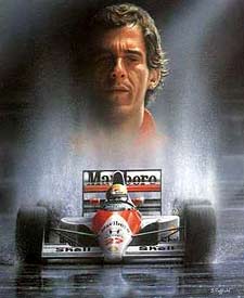 Regen Knig - Ayrton Senna im Mclaren