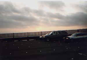 ein sch�ner Sonnenuntergang auf der Golden Gate