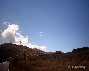 Anfahrt ueber die TF24 zum Observatorium.